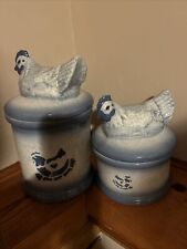 Two Vintage Cookie Jars Or Canisters picture
