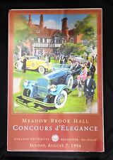 SIGNED 1994 Meadow Brook Hall Concours Poster DALLISON PIERCE-ARROW picture