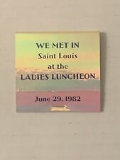 Vintage 1982 Saint Louis Optimist Convention Matchbook Full Unstruck Souvenir picture