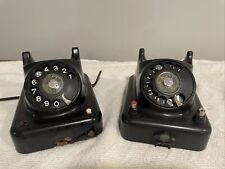 Lot Of TWO Vintage 1955-56 DuKane Rotary Bakelite Telephones *FOR PARTS* picture