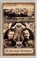 RPPC WWI German Patriotic Mackensen Falkenhayn Conquerors Bukarest Romania AP1 picture