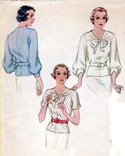 1930's  Blouse With Bow - 40