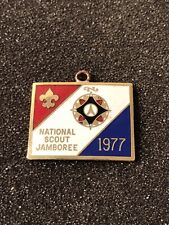 Vintage 1977 Boy Scouts National Scout Jamboree Enamel Charm Fob picture