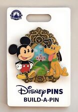 Disney Parks Mickey & Pluto Build A Pin Starter Frame 3 Pc. Set Castle Base  NEW picture