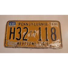 Vintage real metal license plate PA 