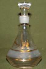 Vintage gilded glass decanter picture