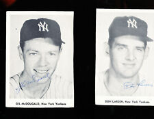 1959 Gil McDougald Yankees signed 3x5 Team Issue Picture pack photo card bxs picture
