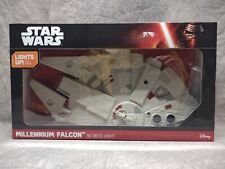 Disney Sealed STAR WARS Millennium Falcon 3D Deco LED Light FX NEW Unopened picture