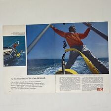1970 Two Page IBM Oceanography Ed Coughran University Of California VTG Print Ad picture