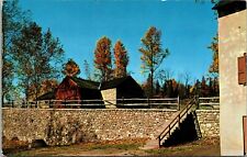 Postcard Furnace Bank Wall & Charcoal House Hopewell Village Birdsboro Pa [cr] picture