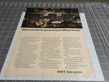1972 Sony TV: What Sets Did Press Bring to Miami Beach Vintage Print Ad picture