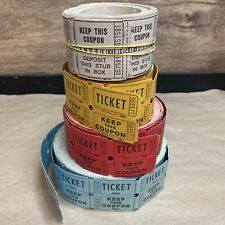 Vintage Keep  Raffle Ticket Rolls Carnival Festival Partial Rolls picture