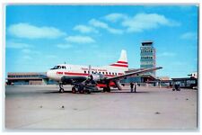c1960's Municipal Airport Administration Building Wichita Kansas KS Sky Postcard picture