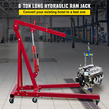 VEVOR Hydraulic Long Ram Jack, 8 Tons/17363 lbs Capacity, with Single Piston Pum picture