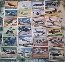 Collection of 24 WINGS Topps Trading Cards 1952 Friend or Foe Aircraft Military picture
