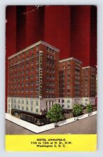 Postcard Washington DC Hotel Annapolis 1940s Unposted Linen picture