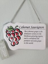 Red Wine Varietal Ornaments Select from dropdown picture