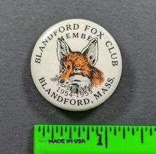 Vintage 1955 Midwest Fox Hunters Troy Missouri Pinback Pin picture