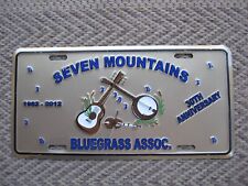 1982-2012 Seven Mountains Bluegrass Assoc. 30th Anniv. license plate picture