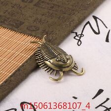Cambrian Trilobite Brass Ornaments, Ancient Insect Tea Pets, Table Pets picture