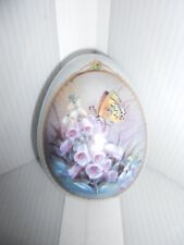 Danbury Mint Lena Liu Buttefly Garden Porcelain Egg Foxglove & Cedar picture