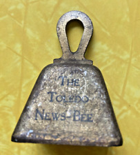 Rare 1931 Toledo News Bee Newspaper New Years Bell Brass picture