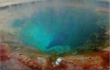 VTG POSTCARD MORNING GLORY POOL YELLOWSTONE NATIONAL PARK WY BY MIKE ROBERTS  picture