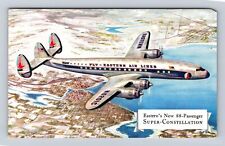 Easterns New Super Constellation, Airplane, Transportation Vintage Postcard picture