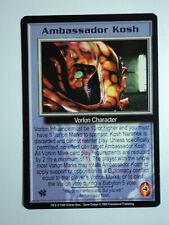 1998 BABYLON 5 CCG - THE SHADOWS - RARE CARD - AMBASSADOR KOSH picture