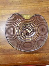 MURANO Barovier & Toso Zebrati Glass Bowl & Murano Heart Shaped Bowl picture