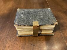 Antique American Playing Card Co. 2 Sets in leather Book Traveling Pocket Case picture