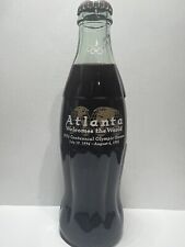 Vintage Coca Cola Atlanta, Georgia Olympics Collectors 10 Oz Glass Bottle Sealed picture
