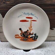 VTG Blakely Oil & Gas Arizona Prickly Pear Cactus Dinner Plate Rare Vintage  picture
