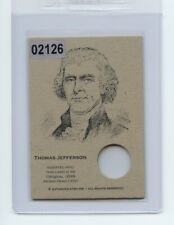 #02126 THOMAS JEFFERSON 1899 Coin Collector Indian Head Penny Card picture