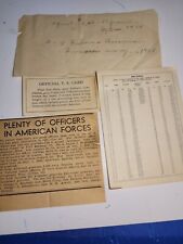 Lot Of WW2 Articles 1943-44 France India In Soldiers Letters Money Conversion... picture