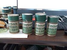 Lot 4 Antique Edison Blue Amberol Cylinders Records see pics for titles picture