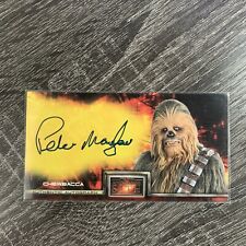 2005 Topps Star Wars Revenge Of The Sith Widescreen Peter Mayhew AUTO Chewbacca picture