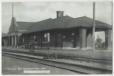 1912 Mt. Vernon, Iowa Railroad Station - Vintage DEPOT Postcard picture