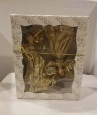 Koestel Wax Two Angels Gold West Germany Christmas Tree Topper 9