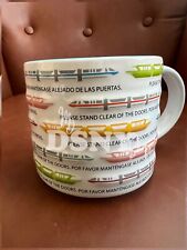 2024 Disney Parks Monorail Please Stand Clear Of The Doors Blue Coffee Mug NWT. picture