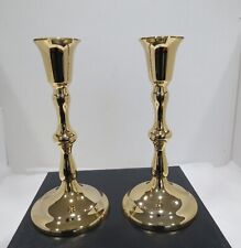 Vintage Candle Holder Candlesticks Gold Plated 7.5 in Tall Made in Japan picture