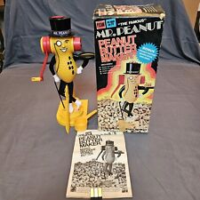 1970s Vintage Famous Mr Peanut 12'' PEANUT BUTTER MAKER Figure Novelty PlS READ picture