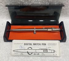 Vintage Micronta Digital Watch Pen 1970s/1980s - w/ Case & Instructions picture