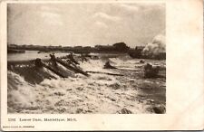 Manistique Michigan Lower Dam Postcard # 1102 picture