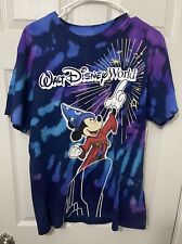 Disney Walt Disney World Sorcerer Mickey Tie Dye Shirt Adult Medium M MD New picture