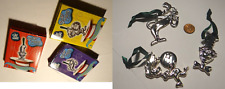 2003 Dr Seuss Cat in the Hat Silver Plated Lot of 3 w/ boxes Christmas Ornament picture