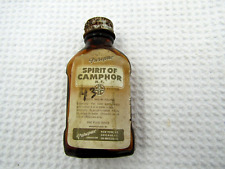 Antique Brown Bottle Purepac Spirit of Camphor 1 oz rare collectible picture