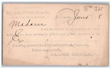 Milwaukee Wisconsin WI Postal Card James Morgan Dry Goods Millinery c1880's picture