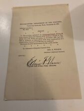 1554A WWI GENERAL EDWIN GLYNN SGD 1896 VANCOUVER WASHINGTON SGD GENERAL ORDER picture