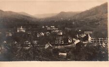 Vintage Postcard View of Town in Mountain Valley RPPC Real Photo picture